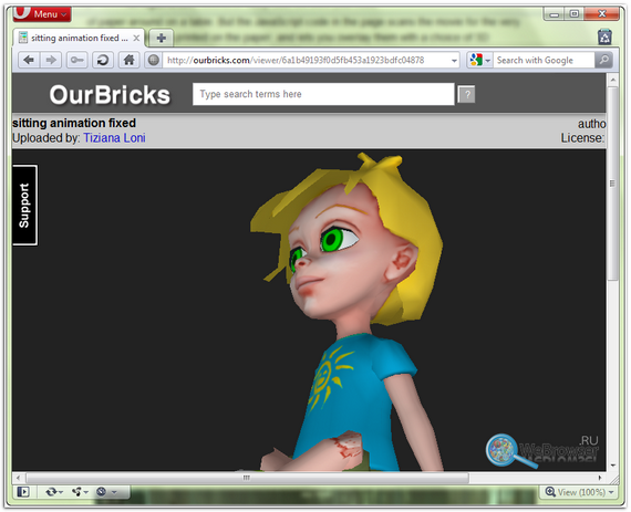 Ourbricks - демонстрация 3D графики WebGL